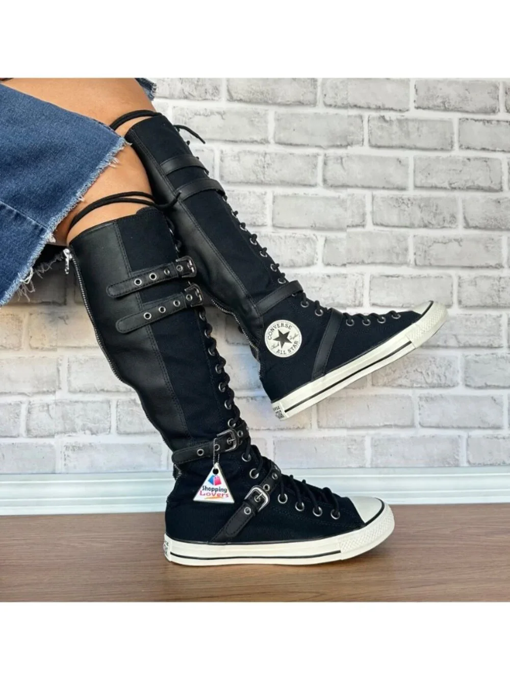⭐Converse Chuck Taylor XXHi Leather Straps 11 Womens Sneaker Boots Black A16600C